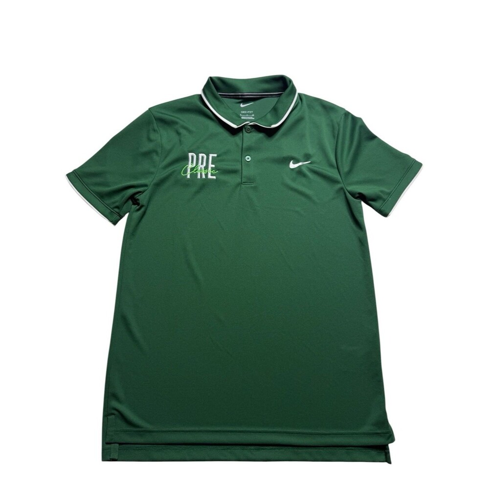 NWT Nike Dri-Fit Pre Classic Polo Shirt Green White Steve Prefontaine Men’s Sz S